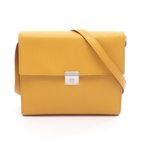 Hermes Hermès Click 16 Shoulder Bag, Leather Chevre, Women's, Yellow