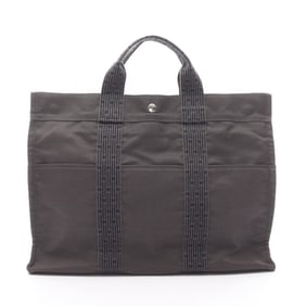 Hermes Hermès Air Line MM Tote Bag, Nylon Canvas, Men's and Women's, Gray