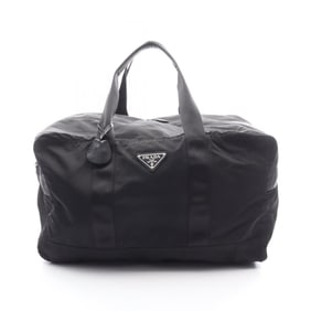 Prada Boston bag, nylon, men's and women's, black