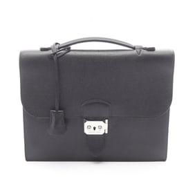 Hermes Hermès Sac A Depeche 27 Business Bag, Leather, Epsom Men's, Black