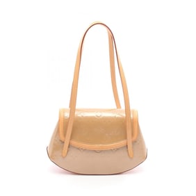 Louis Vuitton Biscayne Bay PM Shoulder Bag, Vernis Leather, Beige, M91179, Women's