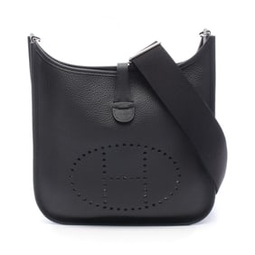 Hermes Hermès Evelyn 3 Trois PM Shoulder Bag in Taurillon Clemence Leather, Black