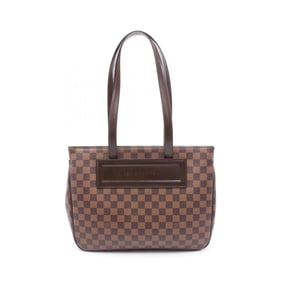 Louis Vuitton Parioli PM Tote Bag, Coated Canvas and Leather with Damier Finish, Brown, Women's,