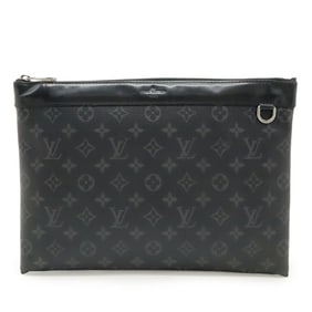 LOUIS VUITTON Monogram Eclipse Pochette Discovery Clutch Bag/Second Bag M62291