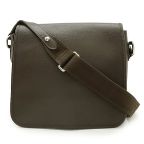 LOUIS VUITTON Taiga Andrei Shoulder Bag, Grizzly Leather, Brown, M32488