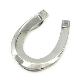 HERMES Rack Horseshoe Money Clip/Bill Clip in Stainless Steel and Silver (H077310FJ00)