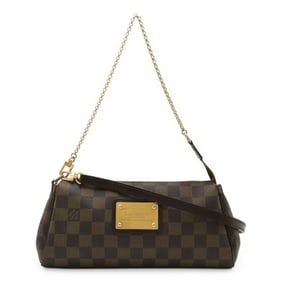 LOUIS VUITTON Damier Eva Pouch Clutch Bag Chain Shoulder N55213
