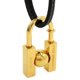 HERMES Cadena H Motif Necklace Pendant Lanier Keychain "In Search of the Unknown Beauty Earth" 2001