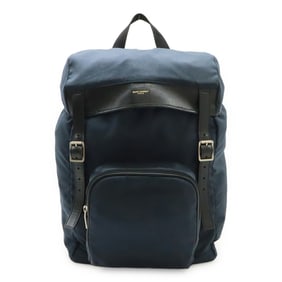SAINT LAURENT PARIS YSL Yves Saint Laurent Hunting Rock Sack Backpack in Navy Canvas (342609)