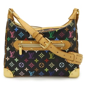 LOUIS VUITTON Monogram Multicolore Boulogne Shoulder Bag in Noir and Black, M92638