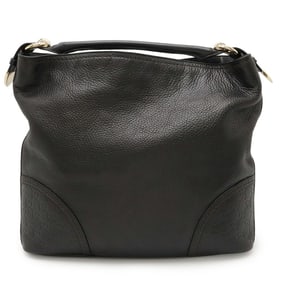 GUCCI Guccissima Shoulder Bag in Black Leather 181514