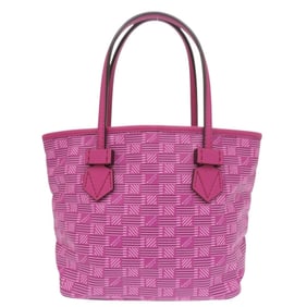 Like new Moreau Paris Saint-Tropez small tote bag in coated canvas and fuchsia pink. 1218 MOREAU