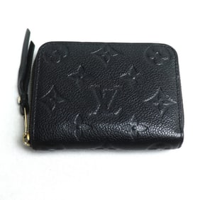 LOUIS VUITTON Zippy Coin Purse, Monogram Empreinte Black, M60574, Unisex