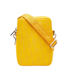 Christian Dior Dior Trotter Oblique Shoulder Bag in Yellow Leather for Women