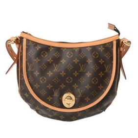 LOUIS VUITTON Monogram Turam GM Brown M40075 Women's Canvas Shoulder Bag