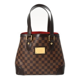 LOUIS VUITTON Damier Hampstead PM Brown N51205 Women's Canvas Handbag