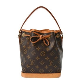 LOUIS VUITTON Monogram Mini Noe Brown M42227 Women's Canvas Handbag