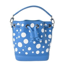 LOUIS VUITTON Monogram Empreinte Nano Noe LV×YK Yayoi Kusama 2-Way Blue Clair M81985 Boys Leather