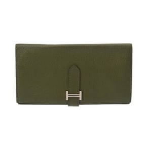 HERMES Bearn souffle Canopy, Q stamp (circa 2013), Women's Chevre Long Wallet