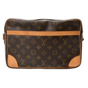 LOUIS VUITTON Monogram Trocadero 27 Brown M51274 Women's Canvas Shoulder Bag