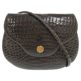 Hermès Pola Polosus Shoulder Bag, Gray with Gold Hardware, 1143 HERMES