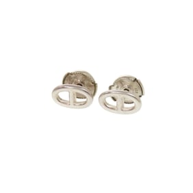 Hermes Chaine d'Ancre earrings in 925 silver 0818 HERMES