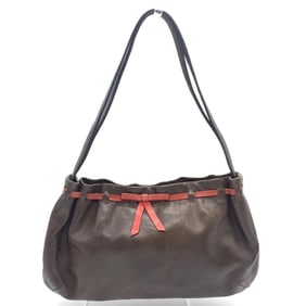 Miu Miu Miu handbag with ribbon in brown