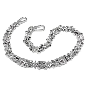 Louis Vuitton bag charm chain shoulder strap only silver LOUIS VUITTON