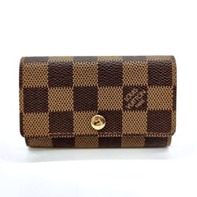 Louis Vuitton Multicle 6 Brown Ebene Damier 6-Ring Key Case for Women N62630 LOUISVUITTON