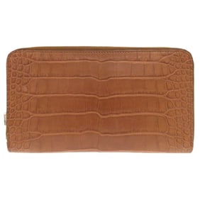 Like new Louis Vuitton Zippy Organizer Alligator Taba Round Zip Long Wallet LV 1138 LOUIS VUITTON