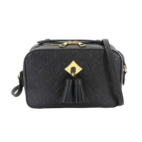Louis Vuitton Monogram Empreinte Saintonge Shoulder Bag in Leather Noir and Black (M44593)