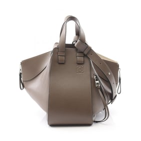 LOEWE Hammock Bag, small handbag, leather, women's, brown