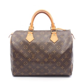 Louis Vuitton Speedy 30 Handbag, Coated Canvas and Leather, Monogram, Women's, Brown, M41526