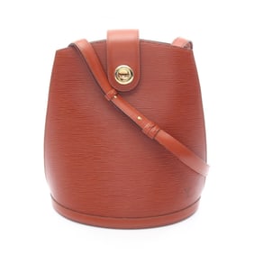 Louis Vuitton Cluny Shoulder Bag, Epi Leather, Brown, Women's, M52253