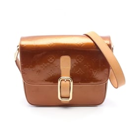 Louis Vuitton Christy GM Shoulder Bag, Leather Vernis, Women's, Brown, M91107