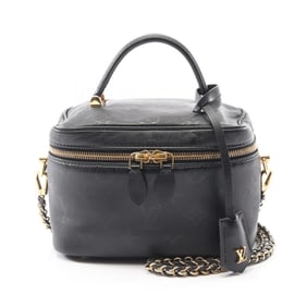 Louis Vuitton Vanity PM Monogram Ink Handbag, Leather, Women's, Black, M57118