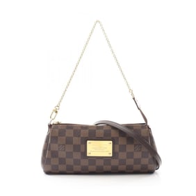 Louis Vuitton Eva Damier Ebene Handbag, Coated Canvas and Leather, Women's, Brown, N55213