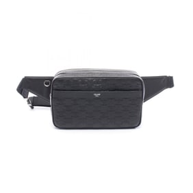 Celine Triomphe belt bag, waist body leather, men's, black