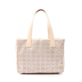 CHANEL New Travel Line PM Tote Bag in Leather, Nylon Canvas, Women's, Pink