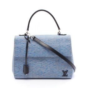Louis Vuitton Cluny MM Handbag, Leather, Epi Denim, Women's, Blue, M54323