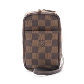 Louis Vuitton Etui Okapi GM Pouch Bag, Leather Damier, Women's, Brown, N61737