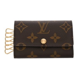 LOUIS VUITTON Louis Vuitton Monogram 6-Key Case, Old Model, Brown, M62630, Women's Canvas Key Case
