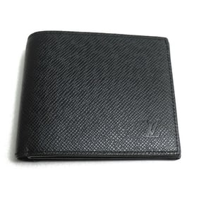 LOUIS VUITTON Louis Vuitton Amerigo Portefeuille NM Bifold Wallet Taiga Black M62045 IC Men's