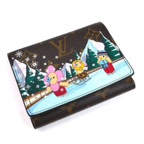 LOUIS VUITTON Portefeuille Victorine Compact Tri-fold Wallet Monogram Brown/Multi M82622 Women's