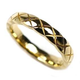 CHANEL 18K Yellow Gold Coco Crush Mini Ring J11794 Size 9 (49mm) 3.6g Women's