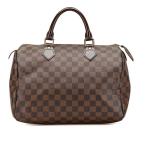 Louis Vuitton Damier Speedy 30 Handbag N41183 Brown Leather Women's LOUIS VUITTON