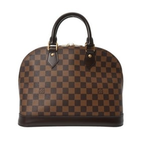 LOUIS VUITTON Damier Alma PM Brown N53151 Women's Canvas Handbag