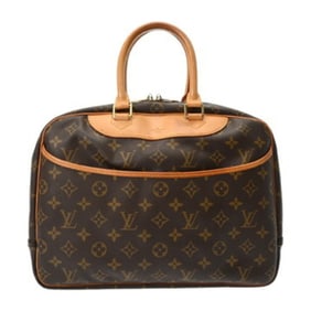 LOUIS VUITTON Monogram Deauville Brown M47270 Women's Canvas Handbag