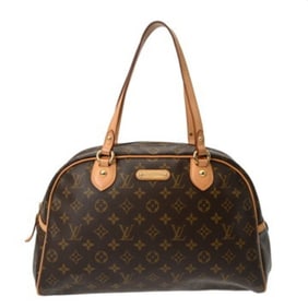 LOUIS VUITTON Monogram Montorgueil GM Brown M95566 Women's Canvas Shoulder Bag