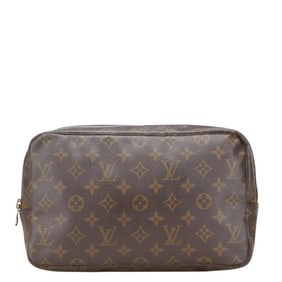 Louis Vuitton Monogram True Toilet 28 Second Bag/Clutch Bag M47522 Brown PVC Women's LOUIS VUITTON